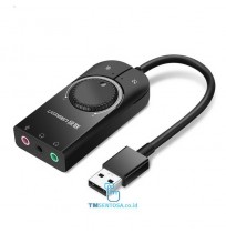 USB External Soundcard Stereo Sound Audio Adapter 3.5mm 1m CM129 - 50599